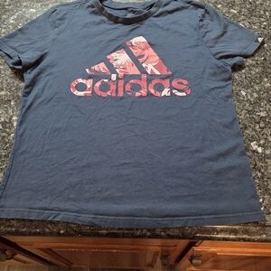 Adidas Navy Blue Graphic T-Shirt